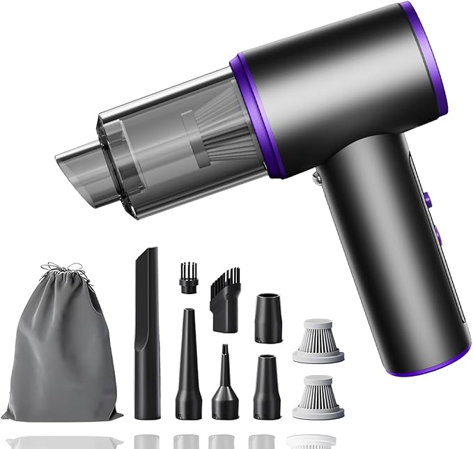 Aihoye Car Vacuum Portable Cordless, 17000PA Mini Vacuum Cleaner by Aihoye