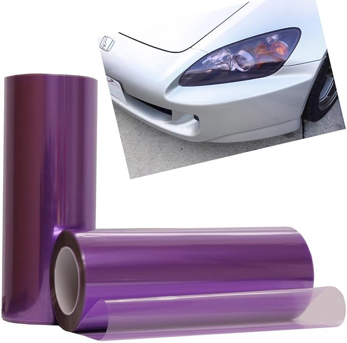 12 by 48 Inches Self Adhesive Headlight, Tail Lights, Fog Lights Tint Vinyl Film - Image 2