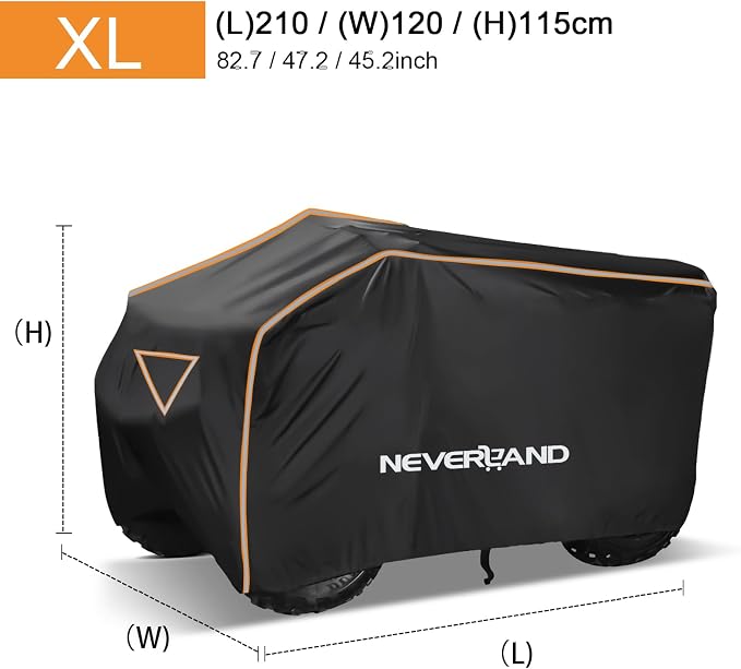 Neverland ATV Cover Waterproof Outdoor Heavy Duty ATV Covers Dustproof Anti-UV - Image 5