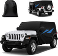 Car Cover for Jeep Wrangler JK JL 4 Door 2007-2025 Waterproof All Weather Car by Huidnnas