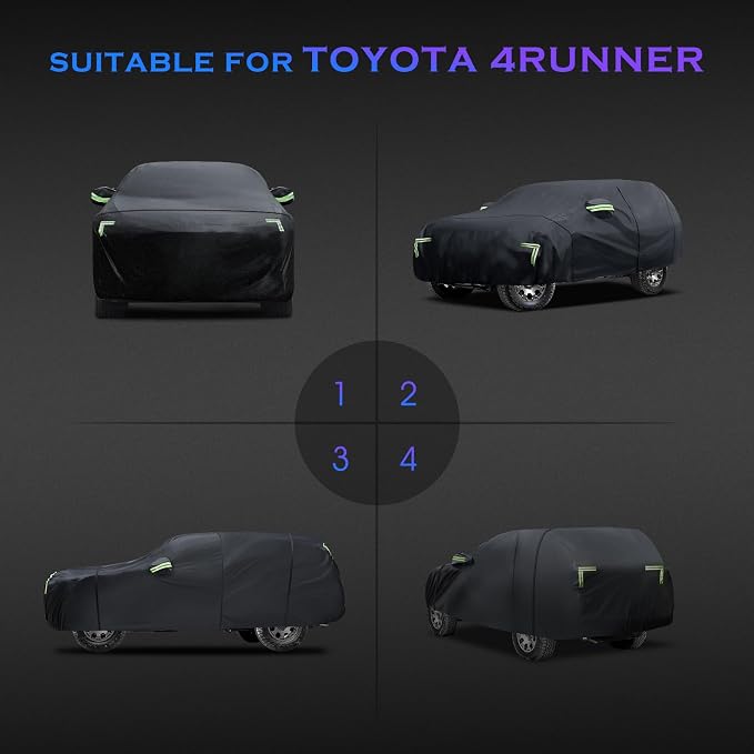 Car Cover Custom Fit for Toyota 4Runner 1995-2025, 6 Layers Truck Cover - Image 7