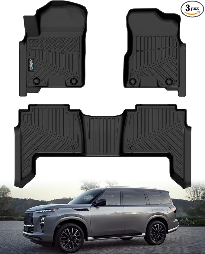 Custom Fit All-Weather TPE Ruber Floor Mats by ICYHAWS