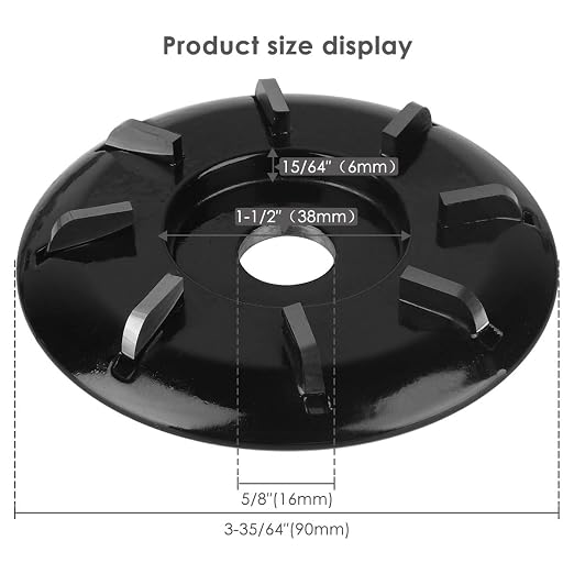 Wood Turbo Carving Disc in 8 Teeth by KOWOOD - Image 2