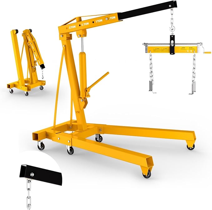 2-Ton Folding Hydraulic Engine Hoist by esafio