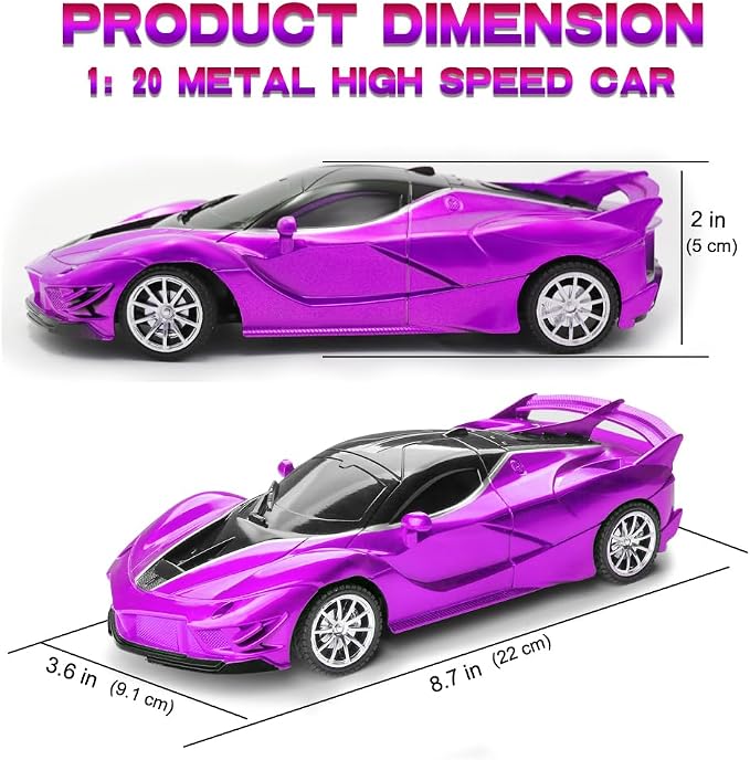 Remote Control Car for Girl, 2.4GHz 4WD Electric RC Cars Toy Racing - Image 2