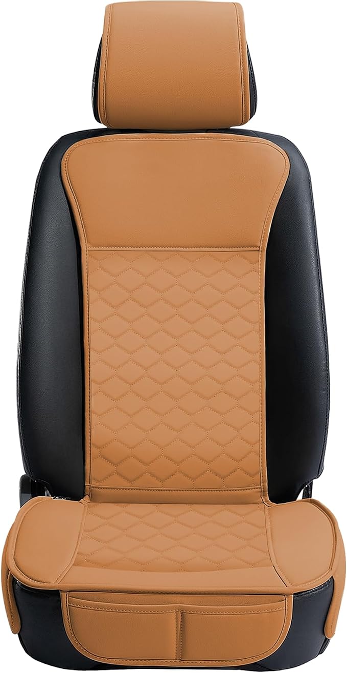 Elantrip 2PCs Front Car Seat Covers Leather Car Seat Protector Universal fit - Image 6