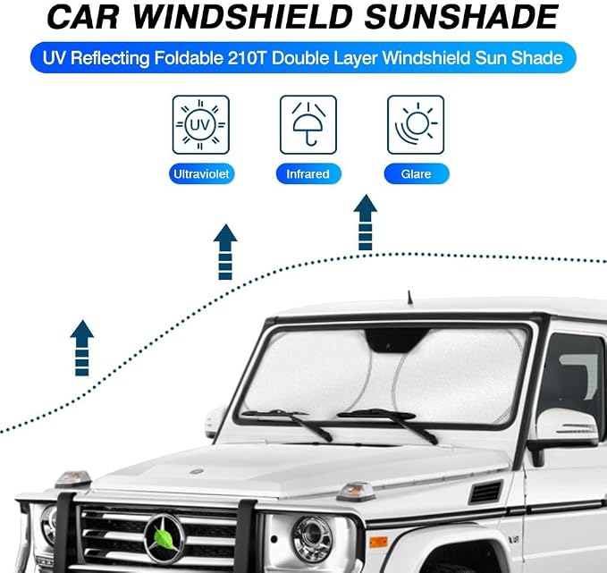 KUST Windshield Sun Shade Custom Fit - Image 2