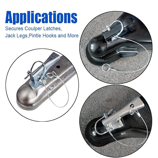 10Pcs Trailer Coupler Pin 5/16x 1-3/4（WxL） Prevents Loss Trailer Hitch Locking - Image 3