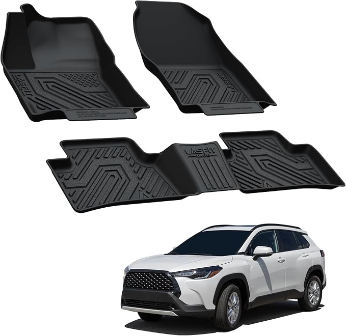 LASFIT Floor Mats Custom Fit for Toyota Corolla Cross 2022-2025（Fit Hybrid Not - Image 2