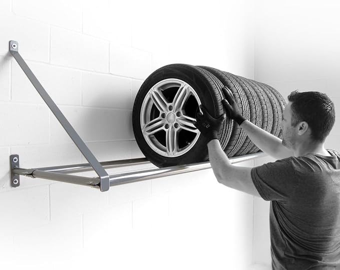 Martins Industries Wall-Mount Tire Rack – Heavy-Duty Steel Storage - Image 7