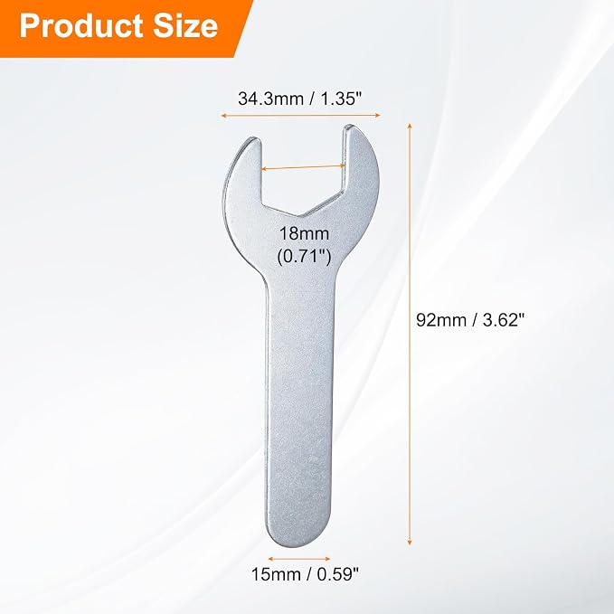 HARFINGTON 10pcs Small Wrench Open End Wrench 18x92x2mm Metric U-Shaped Single - Image 2