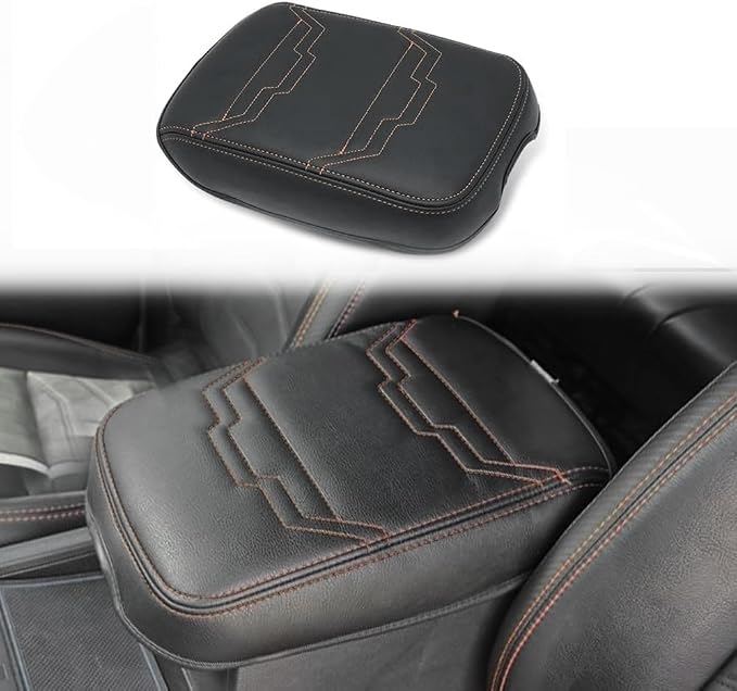 Muslogy for Frontier Center Console Pad Armrest Box Cover Vegan Leather Soft by Muslogy