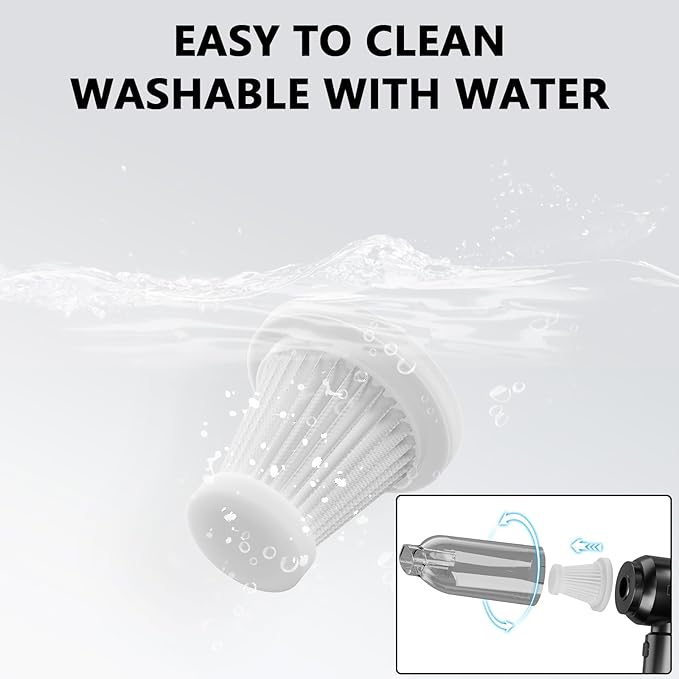 Handheld Vacuum, Car Vacuum Cleaner, 4-in-1 20000PA High Power Portable - Image 4