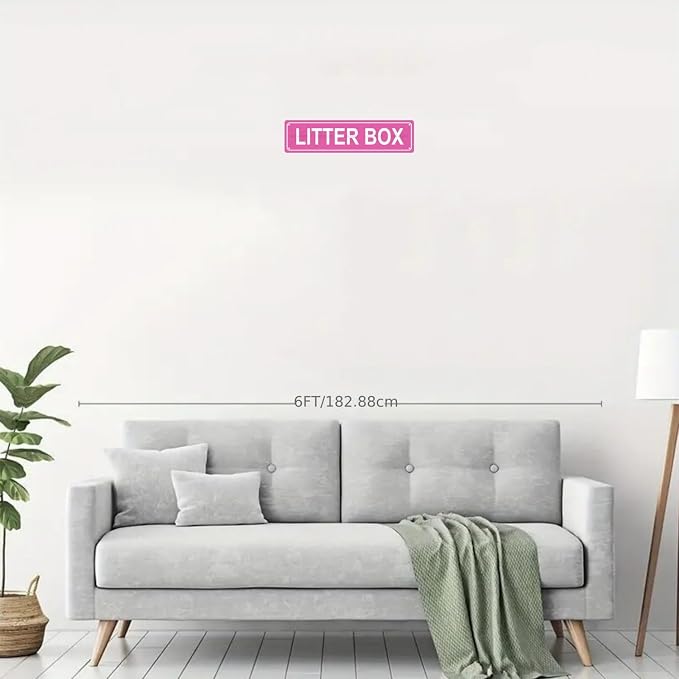 LITTER BOX Space Metal Tin Street Sign Bar Cafe Garage Cave Home Room Wall - Image 3