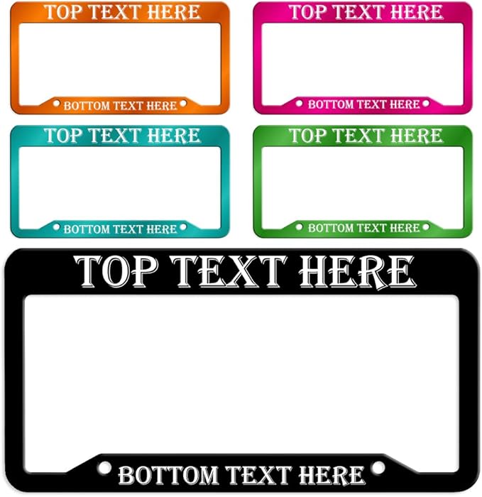 Custom License Plate Frame, Personalized License Plate Frames, License Plate by ViViLove