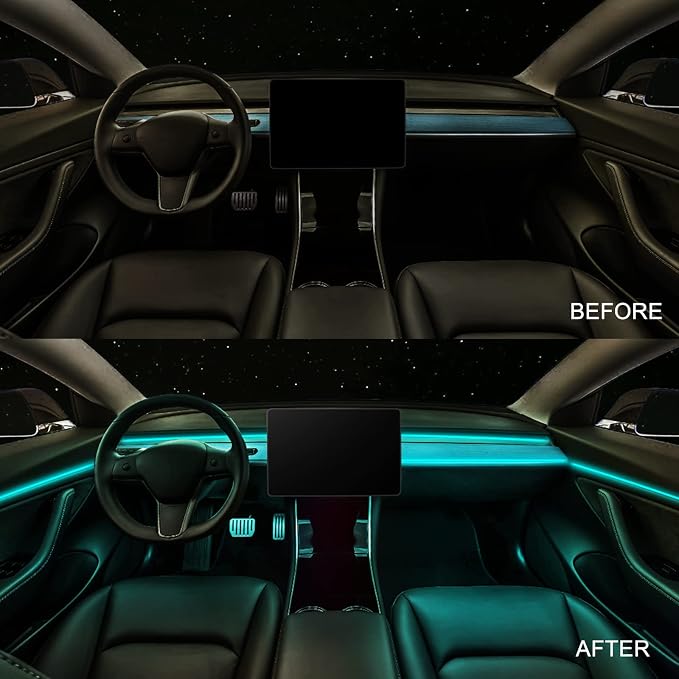 RGB Acrylic Interior Car LED Strip Light 43-inch, which fit - Image 4