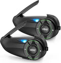 SolaMr Q8 Motorcycle Helmet Bluetooth Intercom Headset, 230hours Standby by SolaMr