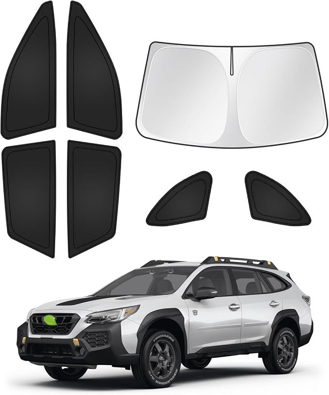 Sunshades for 2020-2025 Subaru Outback Accessories Windshield Sun Shade Side by Canvcle