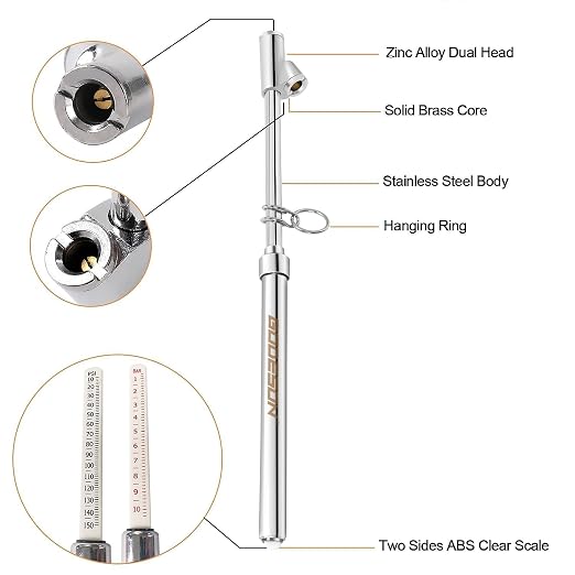 GODESON Dual Head Tire Pressure Gauge, Heavy Duty Pen Tire Gauge Range - Image 2