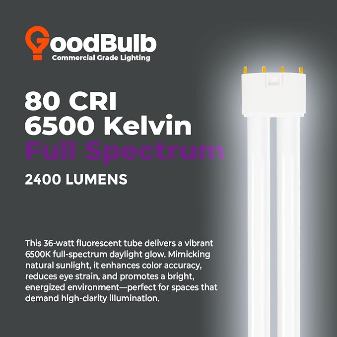 GoodBulb PLL36/865 36W 16.5" Twin Tube Compact Fluorescent Light Bulb 4-pin - Image 5
