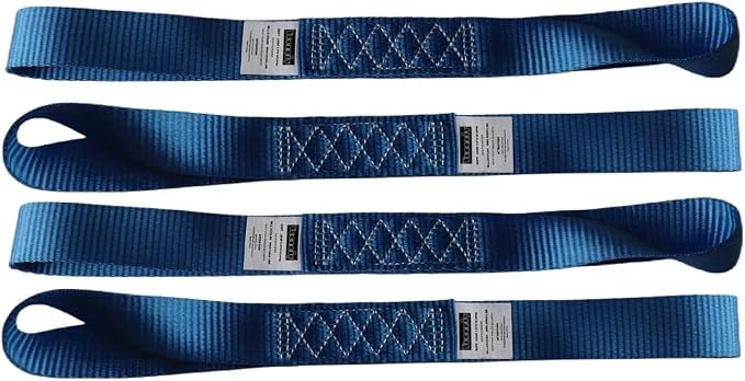Heavy Duty Soft Loop Tie Down Straps 1.5 inches 18 inches 10, 000 LBS Breaking - Image 2