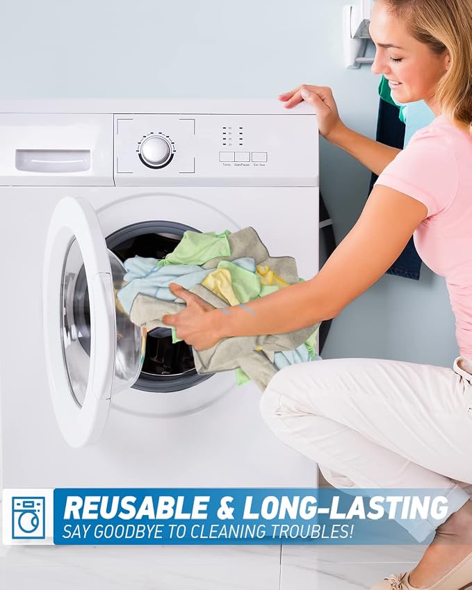Microfiber Cleaning Cloth-50Pcs Ultra Soft Highly Absorbent Rags - Image 5
