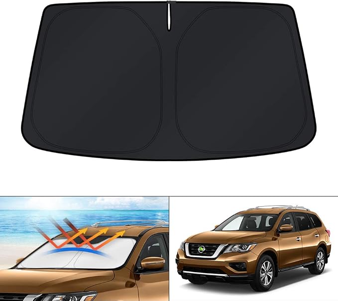 KUST Windshield Sun Shade for 2013-2020 Nissan Pathfinder Sunshade Window Sun by KUST