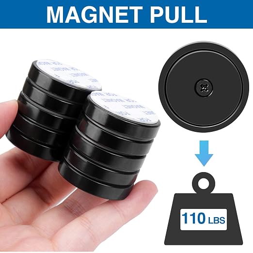 LOVIMAG 100 Pack Strong Neodymium Magnets, 110 LBS Black, - Image 3
