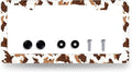 Brown White Cows Print License Plate Frame Animals License Plate Holder by RNKATIH