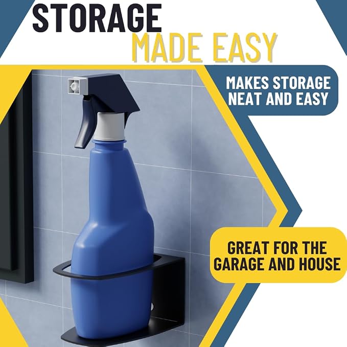 Koova Spray Bottle Holder Heavy Duty- Wall Mount Storage Rack - Image 5