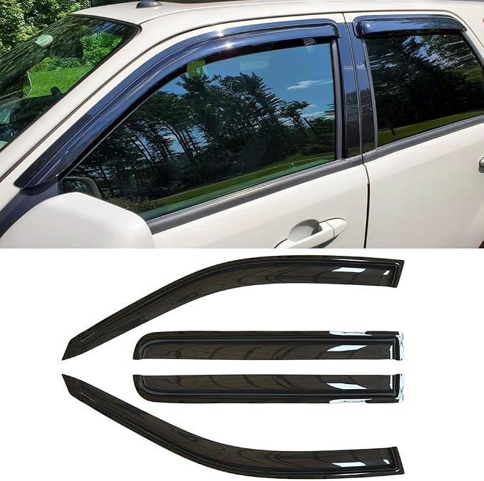 94059 Side Window Visors Wind Vent Deflector, 2008-2011 Mazda Tribute, by STARTSHIP