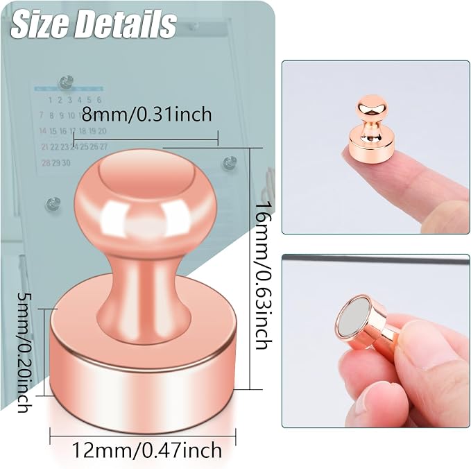 50 Pack Fridge Magnets, 4 Color Small Strong Rare Earth Magnets - Image 4
