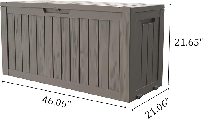 90 Gallon Lockable Resin Deck Box - Image 2