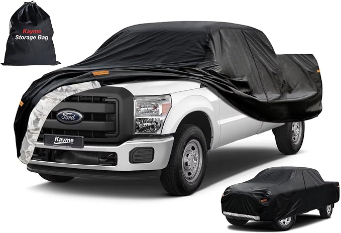 Kayme Truck Cover Custom Fit Ford F-250 Super Cab Short Bed. Full Exterior by kayme