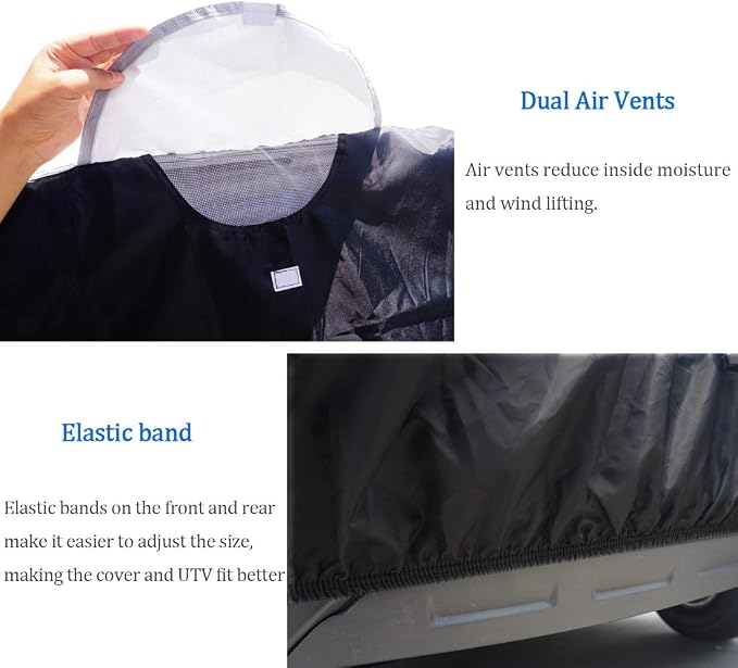 UTV Cover with Heavy Duty 420D Oxford Fabric, Side by Side UTV Cover Protects - Image 4