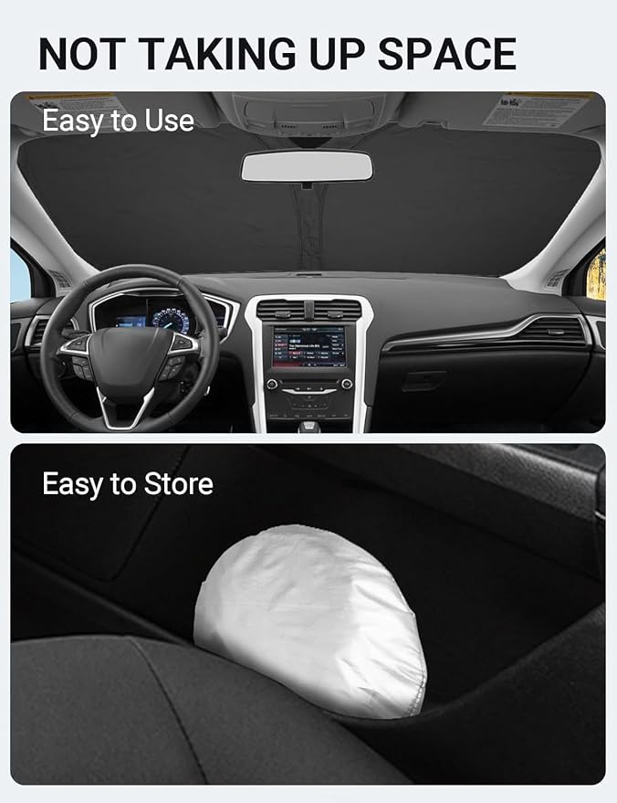 Proadsy Front Windshield Sun Shade Foldable Sunshade Protector Custom Fit - Image 9