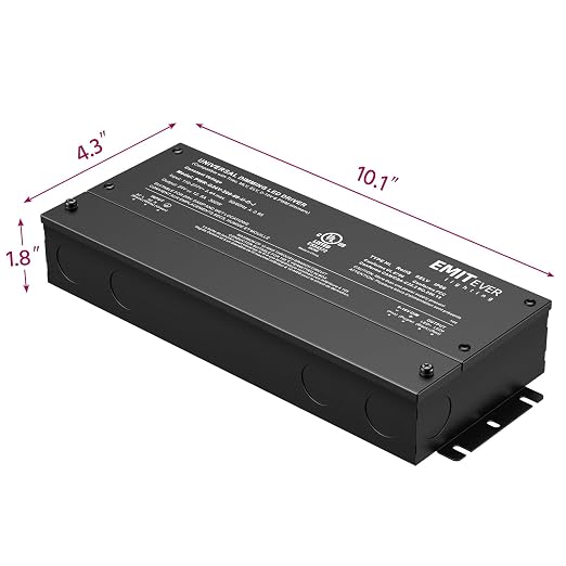 EMITEVER Dimmable Led Driver, 300W AC 110V-277V to DC 24V Transformer, 5-in-1 - Image 3