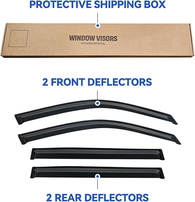 Window Visors Rain Guards Shield - Image 5