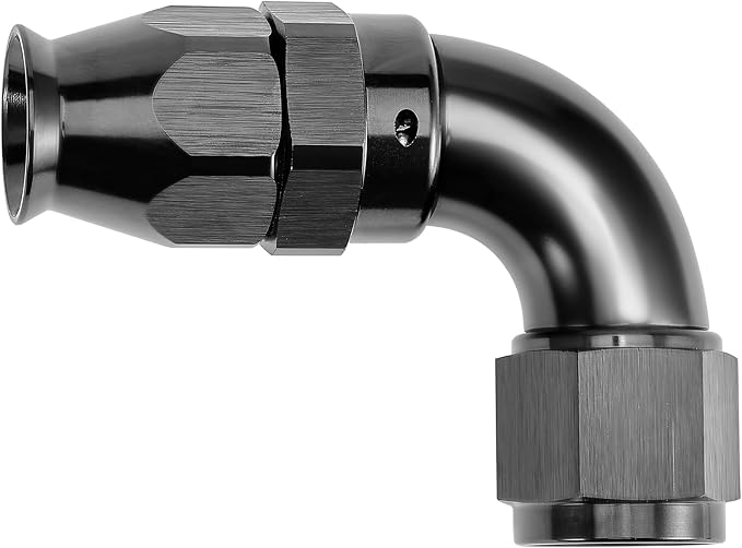 EVIL ENERGY 10AN 90 Degree PTFE One Piece Full Flow End Hose Fitting Aluminum by EVILENERGY