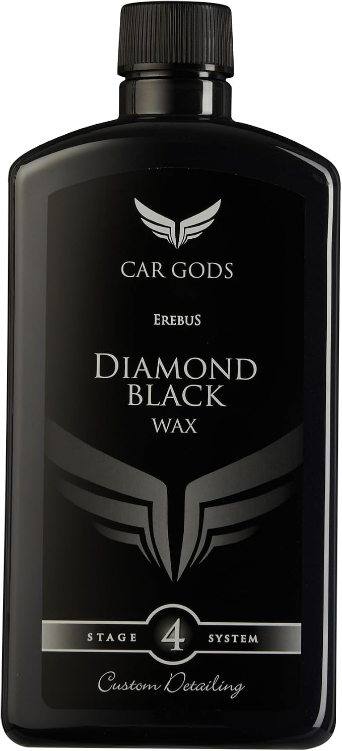Car Gods Black Carnauba Wax Polish, Pigmented Formula 3 in 1 Removes Surface by CarGods