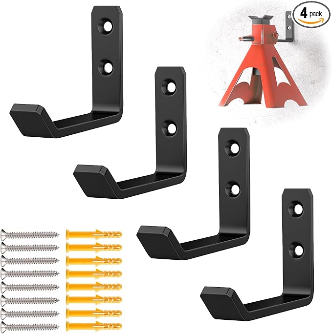 Jack Stand Wall Mount Organizer, Car Jack Stands Wall Hooks by lcusepu