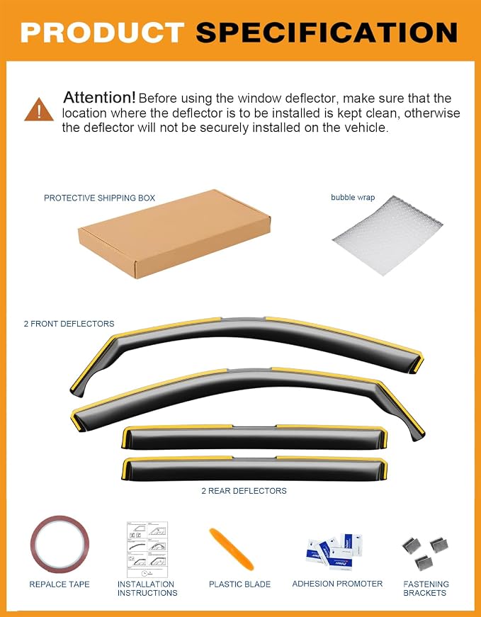 in-Channel Window Rain Guards Fit - Image 7