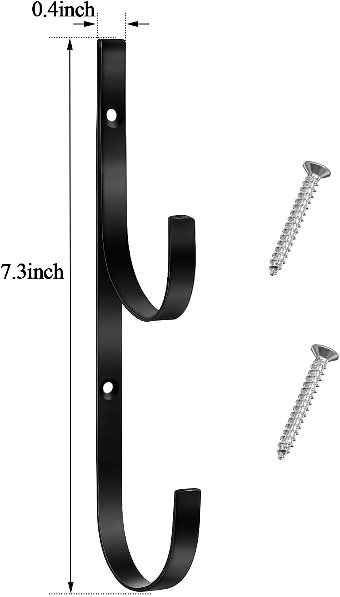6 Pieces Pool Pole Hook Hanger Swimming Metal Brackets Pool Hook - Image 3