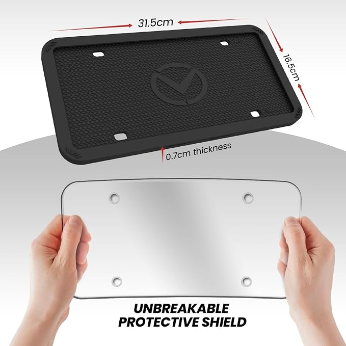 2 Pcs Silicone License Plate Frames - Image 8