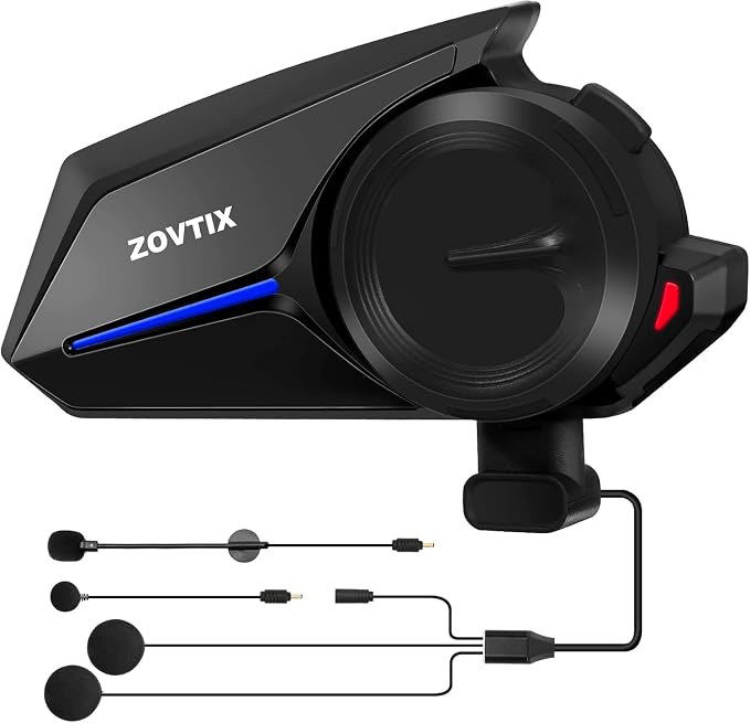 Motorcycle Helmet Headsets, 2 Riders 500M Helmet Communication System S2 by ZOVITX