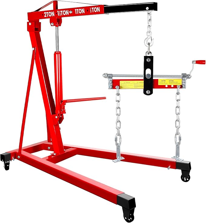 Engine Hoist 2 Ton/4409 lbs Heavy Duty Alloy Steel Cherry Picker Engine Hoist by Unknown