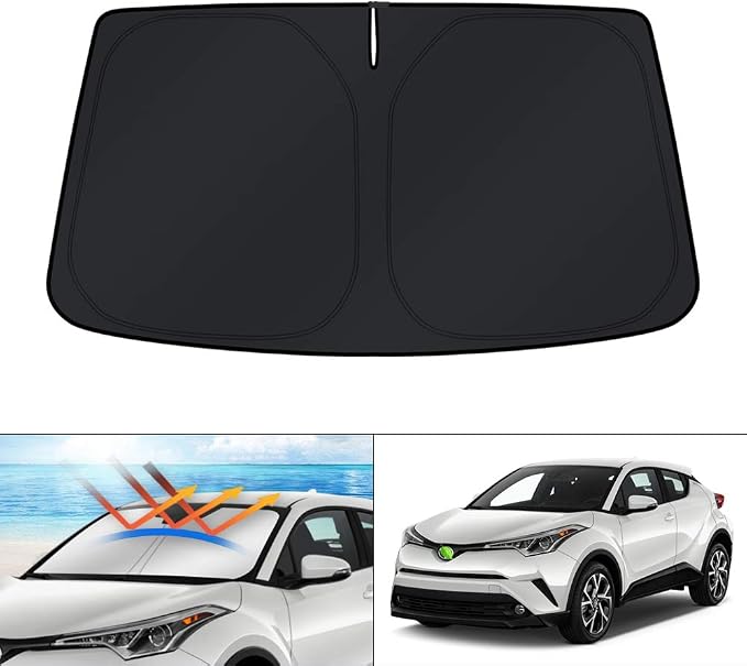 KUST Windshield Sun Shade for Toyota CHR 2018-2023 CH-R Window Cover Sun Visor by KUST