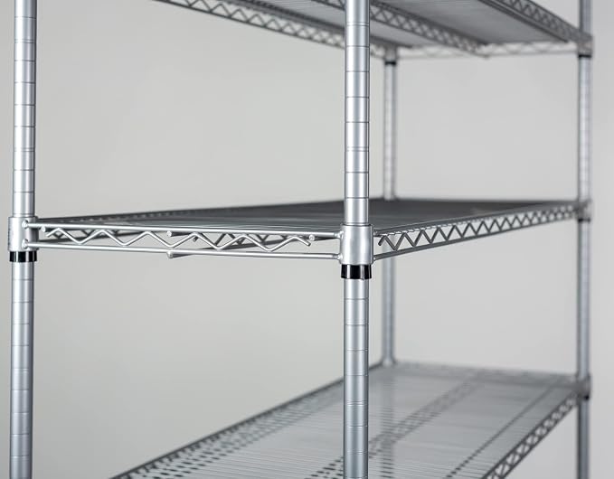 Omega 12" Deep x 42" Wide x 80" High 3 Tier Gray Starter Shelving Unit - Image 4