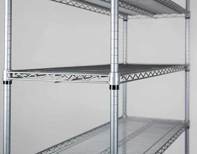 Omega 30" Deep x 36" Wide x 63" High 3 Tier Gray Starter Shelving Unit - Image 3