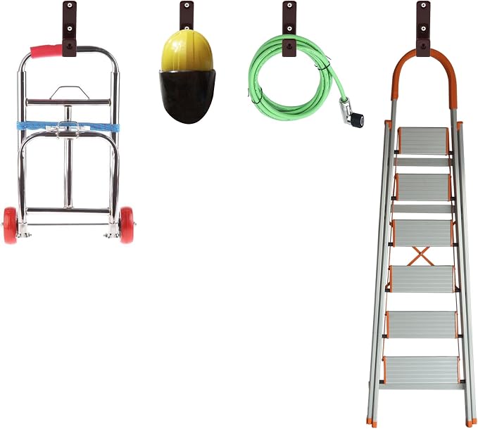 Bunk Bed Ladder Hooks Brackets, Iron Bed Ladder Hook, PVC Coated Angled Ladder - Image 7